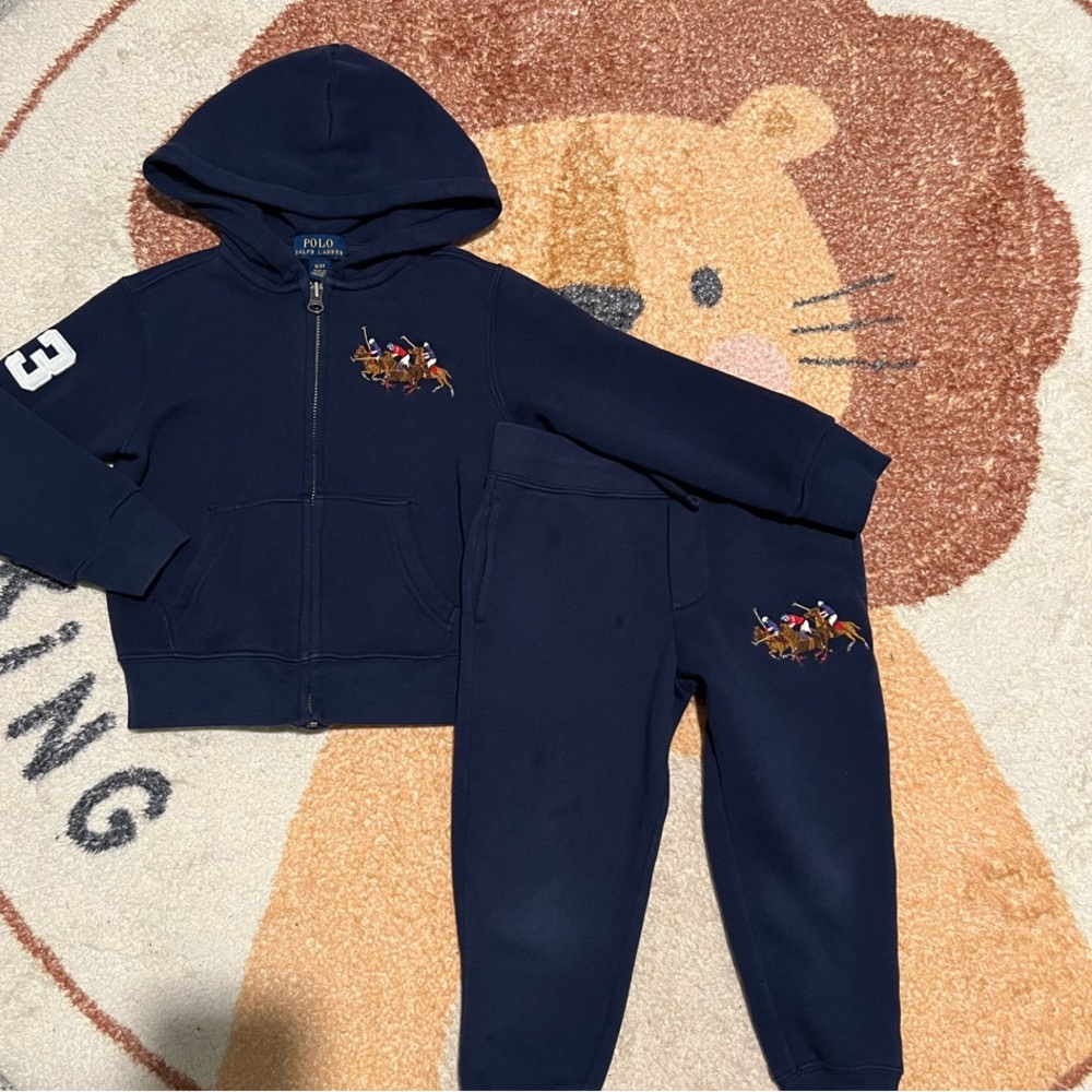 Polo by Ralph Lauren Kids Navy Jogger Set